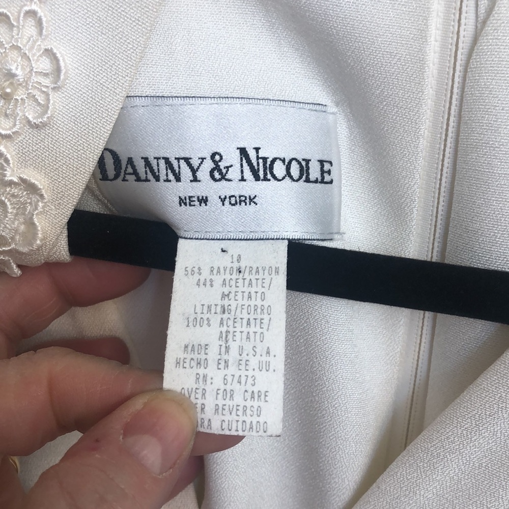 Danny and Nicole Rare Vintage suit dress with brocade - Picture 4 of 11